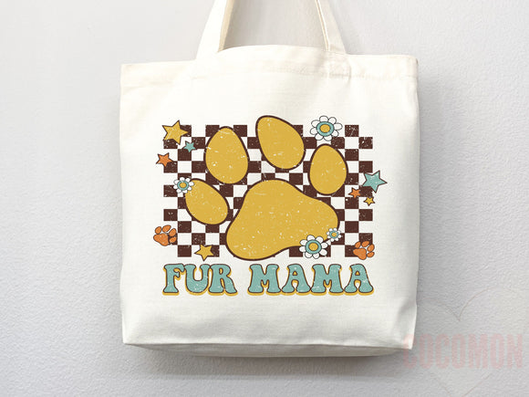 Dog Mom Tote Bag Gift For Dog Mom Animal Lover Tote Shopper Dog Lover Bag New Dog Mom Gift for Her Puppy Mom Tote Shopper Women's Tote Bag
