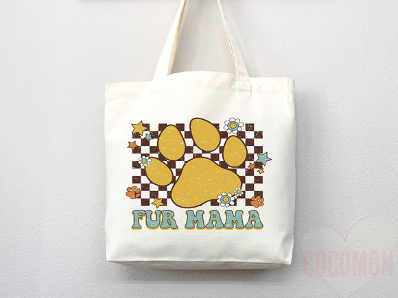 Dog Mom Tote Bag Gift For Dog Mom Animal Lover Tote Shopper Dog Lover Bag New Dog Mom Gift for Her Puppy Mom Tote Shopper Women's Tote Bag