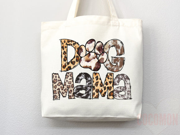 Dog Mom Tote Bag Gift For Dog Mom Animal Lover Tote Shopper Dog Lover Bag New Dog Mom Gift for Her Puppy Mom Tote Shopper Women's Tote Bag