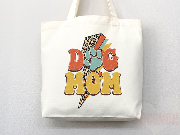 Dog Mom Tote Bag Gift For Dog Mom Animal Lover Tote Shopper Dog Lover Bag New Dog Mom Gift for Her Puppy Mom Tote Shopper Women's Tote Bag