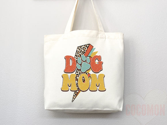 Dog Mom Tote Bag Gift For Dog Mom Animal Lover Tote Shopper Dog Lover Bag New Dog Mom Gift for Her Puppy Mom Tote Shopper Women's Tote Bag