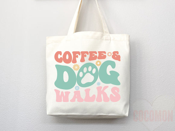 Dog Mom Tote Bag Coffee Lover Gift For Dog Mom Animal Lover Tote Shopper Dog Lover Bag New Dog Mom Gift for Her Puppy Mom Women's Tote Bag