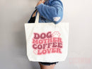 Dog Mom Tote Bag Coffee Lover Gift For Dog Mom Animal Lover Tote Shopper Dog Lover Bag New Dog Mom Gift for Her Puppy Mom Women's Tote Bag