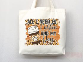 Dog Mom Tote Bag — Gift for Dog Lover (007)