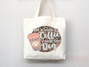 Dog Mom Tote Bag Coffee Lover Gift For Dog Mom Animal Lover Tote Shopper Dog Lover Bag New Dog Mom Gift for Her Puppy Mom Women's Tote Bag