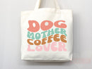 Dog Mom Tote Bag Coffee Lover Gift For Dog Mom Animal Lover Tote Shopper Dog Lover Bag New Dog Mom Gift for Her Puppy Mom Women's Tote Bag