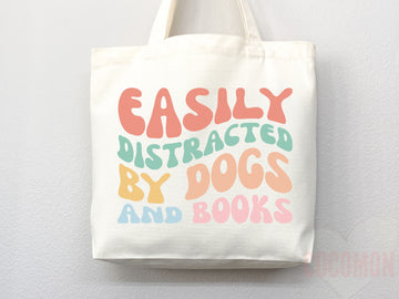 Dog Mom Tote Bag Book Lover Gift For Dog Mom Animal Lover Tote Shopper Dog Lover Bag New Dog Mom Gift for Her Puppy Mom Women's Tote Bag