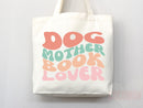 Dog Mom Tote Bag Book Lover Gift For Dog Mom Animal Lover Tote Shopper Dog Lover Bag New Dog Mom Gift for Her Puppy Mom Women's Tote Bag