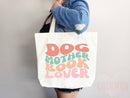 Dog Mom Tote Bag Book Lover Gift For Dog Mom Animal Lover Tote Shopper Dog Lover Bag New Dog Mom Gift for Her Puppy Mom Women's Tote Bag