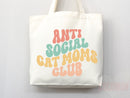 Cat Mom Tote Bag Gift For Cat Mom Animal Lover Tote Shopper Cat Lover Bag New Cat Mom Gift for Her Kitten Mom Tote Shopper Women's Tote Bag