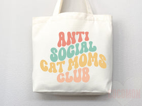 Cat Mom Tote Bag — Gift for Cat Lover (001)