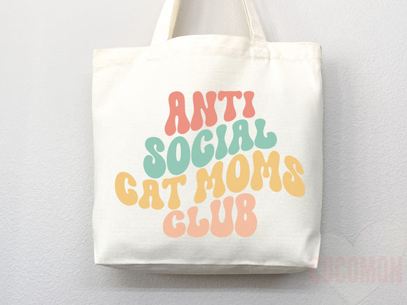 Cat Mom Tote Bag Gift For Cat Mom Animal Lover Tote Shopper Cat Lover Bag New Cat Mom Gift for Her Kitten Mom Tote Shopper Women's Tote Bag