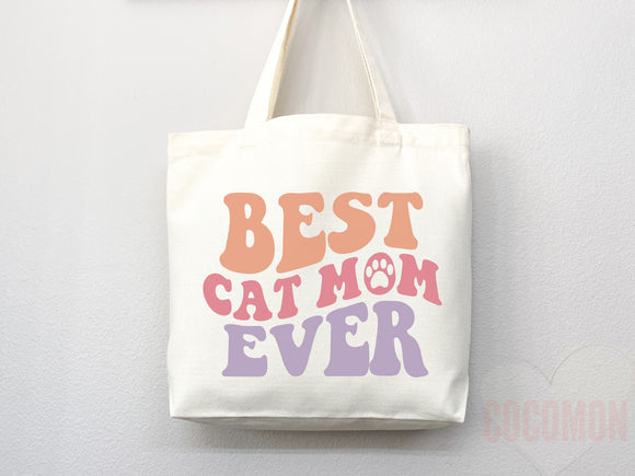 Cat Mom Tote Bag Gift For Cat Mom Animal Lover Tote Shopper Cat Lover Bag New Cat Mom Gift for Her Kitten Mom Tote Shopper Women's Tote Bag