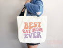 Cat Mom Tote Bag Gift For Cat Mom Animal Lover Tote Shopper Cat Lover Bag New Cat Mom Gift for Her Kitten Mom Tote Shopper Women's Tote Bag