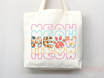 Cat Mom Tote Bag Gift For Cat Mom Animal Lover Tote Shopper Cat Lover Bag New Cat Mom Gift for Her Kitten Mom Tote Shopper Women's Tote Bag