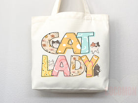 Cat Mom Tote Bag — Gift for Cat Lover (016)