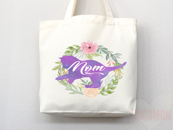 Cat Mom Tote Bag Gift For Cat Mom Animal Lover Tote Shopper Cat Lover Bag New Cat Mom Gift for Her Kitten Mom Tote Shopper Women's Tote Bag