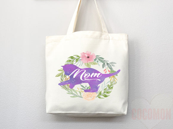Cat Mom Tote Bag Gift For Cat Mom Animal Lover Tote Shopper Cat Lover Bag New Cat Mom Gift for Her Kitten Mom Tote Shopper Women's Tote Bag