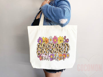 Cat Mom Tote Bag Gift For Cat Mom Animal Lover Tote Shopper Cat Lover Bag New Cat Mom Gift for Her Kitten Mom Tote Shopper Women's Tote Bag