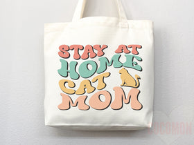 Cat Mom Tote Bag — Gift for Cat Lover (028)