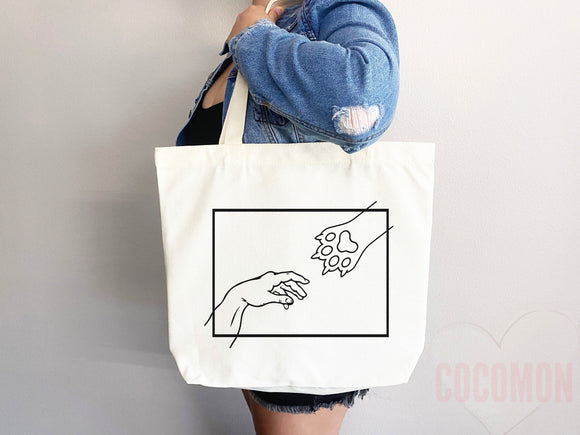 Cat Mom Tote Bag Gift For Cat Mom Animal Lover Tote Shopper Cat Lover Bag New Cat Mom Gift for Her Kitten Mom Tote Shopper Women's Tote Bag