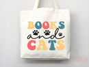 Cat Mom Tote Bag Book Lover Gift For Cat Mom Animal Lover Tote Shopper Cat Lover Bag New Cat Mom Gift for Her Kitten Mom Tote Women's Tote