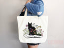 Cat Mom Tote Bag Book Lover Gift For Cat Mom Animal Lover Tote Shopper Cat Lover Bag New Cat Mom Gift for Her Kitten Mom Tote Women's Tote