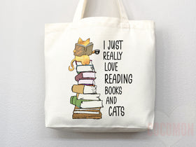 Cat Mom Tote Bag — Gift for Cat Lover (006)