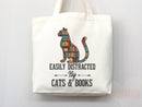 Cat Mom Tote Bag Book Lover Gift For Cat Mom Animal Lover Tote Shopper Cat Lover Bag New Cat Mom Gift for Her Kitten Mom Tote Women's Tote