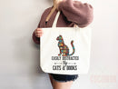 Cat Mom Tote Bag Book Lover Gift For Cat Mom Animal Lover Tote Shopper Cat Lover Bag New Cat Mom Gift for Her Kitten Mom Tote Women's Tote