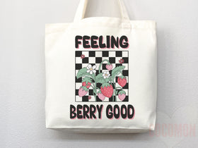 Strawberry Tote Bag — Strawberry Lover Gift (001)