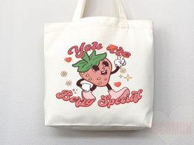 Strawberry Tote Bag — Strawberry Lover Gift (007)