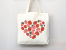 Strawberry Tote Bag Strawberry Lover Gift Spring Tote Shopper Summer Bag Eco Friendly Bag Reusable Grocery Tote Cute Tote Farmers Market Bag