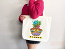 Beach Bag Pineapple Tote Bag Beach Tote Bag Pineapple Lover Gift Spring Tote Shopper Summer Tote Bag Eco Friendly Bag Reusable Grocery Bag