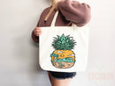 Beach Bag Pineapple Tote Bag Beach Tote Bag Pineapple Lover Gift Spring Tote Shopper Summer Tote Bag Eco Friendly Bag Reusable Grocery Bag
