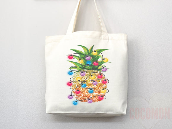 Pineapple Tote Bag Pineapple Lover Gift Spring Tote Shopper Summer Bag Eco Friendly Bag Reusable Grocery Tote Cute Tote Farmers Market Bag