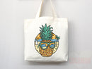 Beach Bag Pineapple Tote Bag Beach Tote Bag Pineapple Lover Gift Spring Tote Shopper Summer Tote Bag Eco Friendly Bag Reusable Grocery Bag
