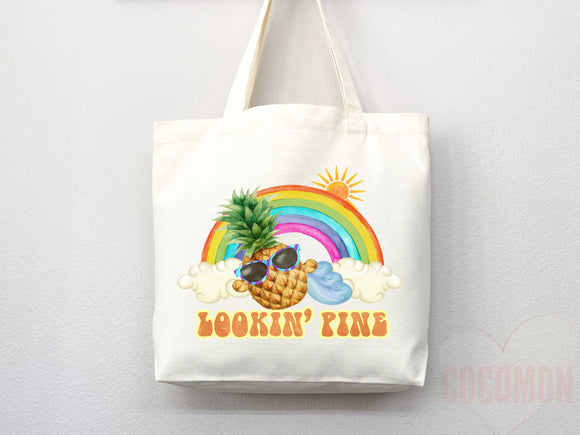 Pineapple Tote Bag Pineapple Lover Gift Spring Tote Shopper Summer Bag Eco Friendly Bag Reusable Grocery Tote Cute Tote Farmers Market Bag