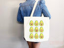 Cute Avocado Tote Bag Avocado Lover Gift Spring Tote Shopper Summer Bag Eco Friendly Bag Reusable Grocery Tote Cute Tote Farmers Market Bag