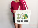 Cute Avocado Tote Bag Avocado Lover Gift Spring Tote Shopper Summer Bag Eco Friendly Bag Reusable Grocery Tote Cute Tote Farmers Market Bag