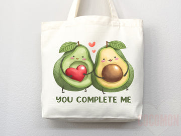 Cute Avocado Tote Bag Avocado Lover Gift Spring Tote Shopper Summer Bag Eco Friendly Bag Reusable Grocery Tote Cute Tote Farmers Market Bag