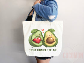 Cute Avocado Tote Bag Avocado Lover Gift Spring Tote Shopper Summer Bag Eco Friendly Bag Reusable Grocery Tote Cute Tote Farmers Market Bag