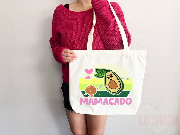 Cute Avocado Tote Bag Gift For Mom Tote Mom Gift Avocado Lover Gift Spring Tote Shopper Summer Bag Eco Friendly Bag Grocery Tote Cute Tote