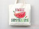 Watermelon Tote Bag Watermelon Lover Gift Spring Tote Shopper Summer Bag Eco Friendly Bag Reusable Grocery Tote Cute Tote Farmers Market Bag