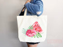 Watermelon Tote Bag Watermelon Lover Gift Spring Tote Shopper Summer Bag Eco Friendly Bag Reusable Grocery Tote Cute Tote Farmers Market Bag