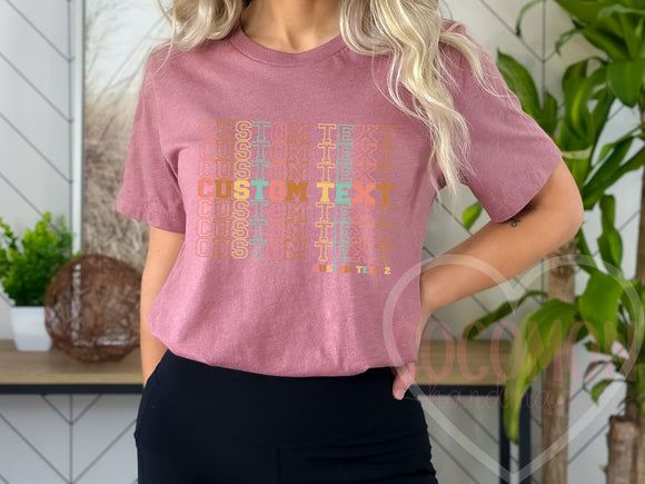 Custom T-Shirt Personalized Gift TShirt Custom Gift for Her Women's Tee Shirt for Women Custom Shirt Personal Custom Tee Shirt Gift For Mom