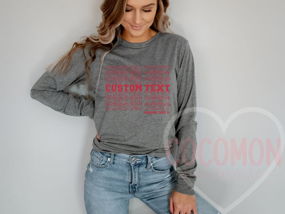 Custom Long Sleeve Shirt Personalized Long Sleeve Shirt for Womens Long-Sleeved Shirt Custom Gift For Her Long Sleeve Tshirt Custom Mom Gift