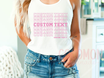 Custom Tank Top for Women Personalized Gift for Her Custom Tanktop Shirt Customed Tank Shirt for Womens Tanktop Personalized Gift for Mom