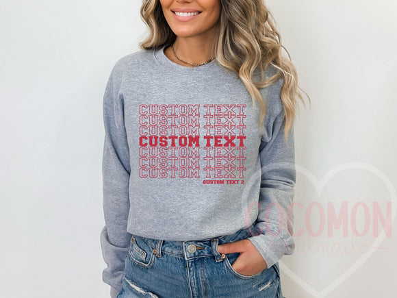 Custom Sweatshirt Gift For Her Custom Sweater Sweatshirt Personalized Gift Sweater Sweat Shirt Crewneck Sweater Customed Sweat Gift for Mom