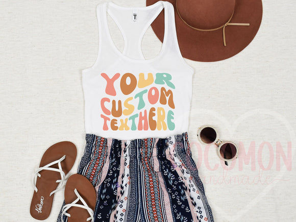 Custom Tank Top for Women Personalized Gift for Her Custom Tanktop Shirt Customed Tank Shirt for Womens Tanktop Personalized Gift for Mom